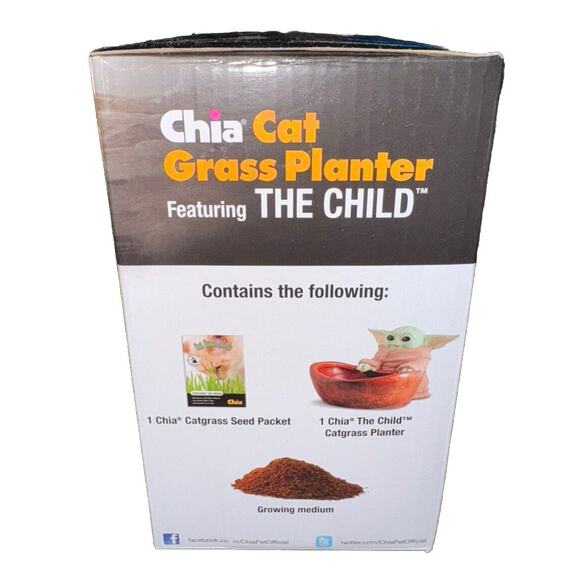 Star Wars GROGU The Child The Mandalorian Chia Pet Cat Grass Reusable Planter - Picture 7 of 9
